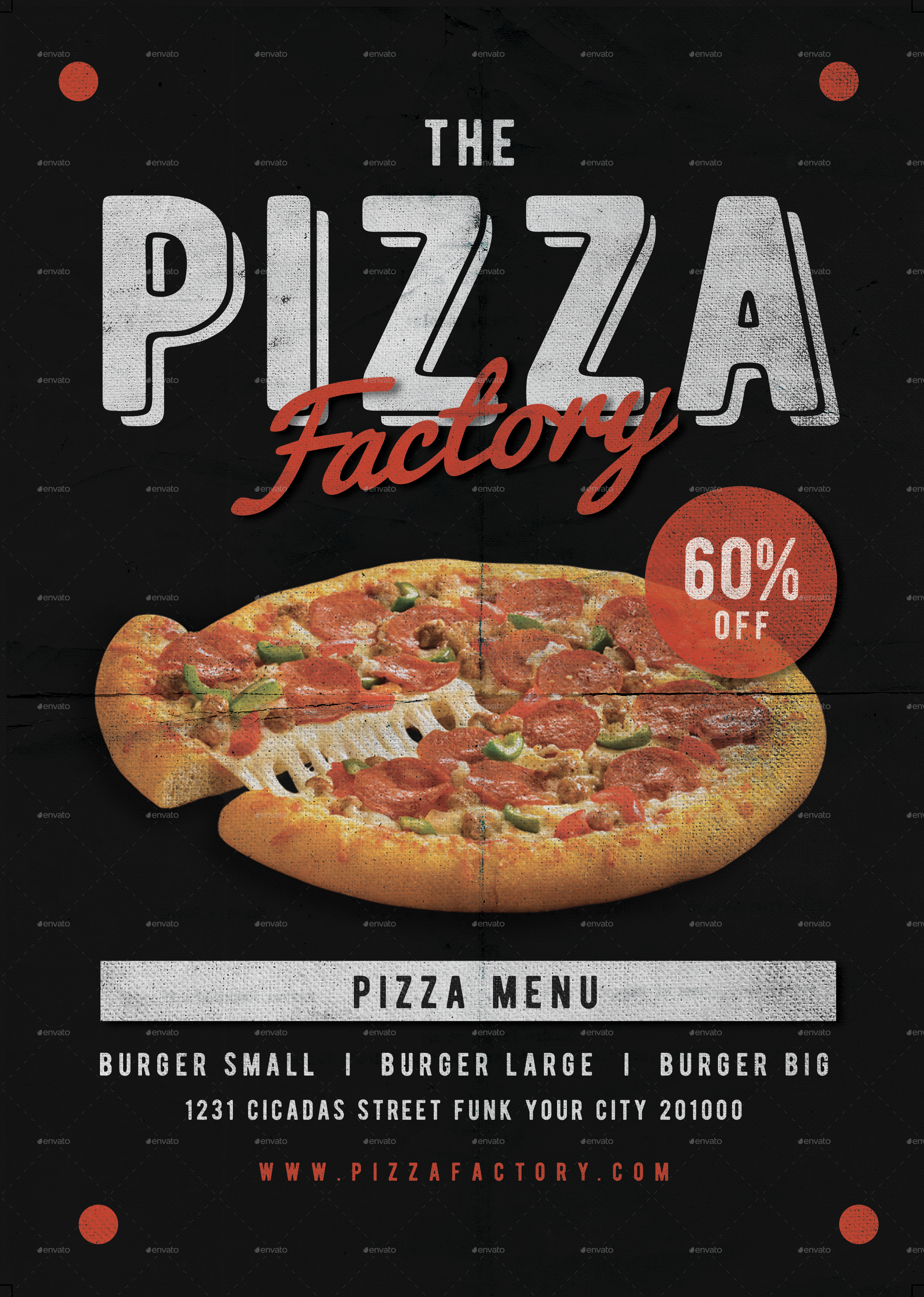 Pizza Factory menu by lilynthesweetpea GraphicRiver